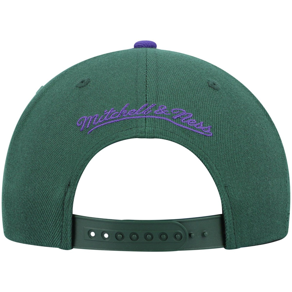 Green/Purple Milwaukee Bucks Hardwood Classics Team Two-Tone 2.0 Snapback Hat | NBA