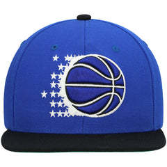 Blue/Black Orlando Magic Hardwood Classics Team Two-Tone 2.0 Snapback Hat | NBA