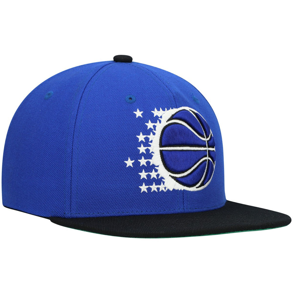 Blue/Black Orlando Magic Hardwood Classics Team Two-Tone 2.0 Snapback Hat | NBA