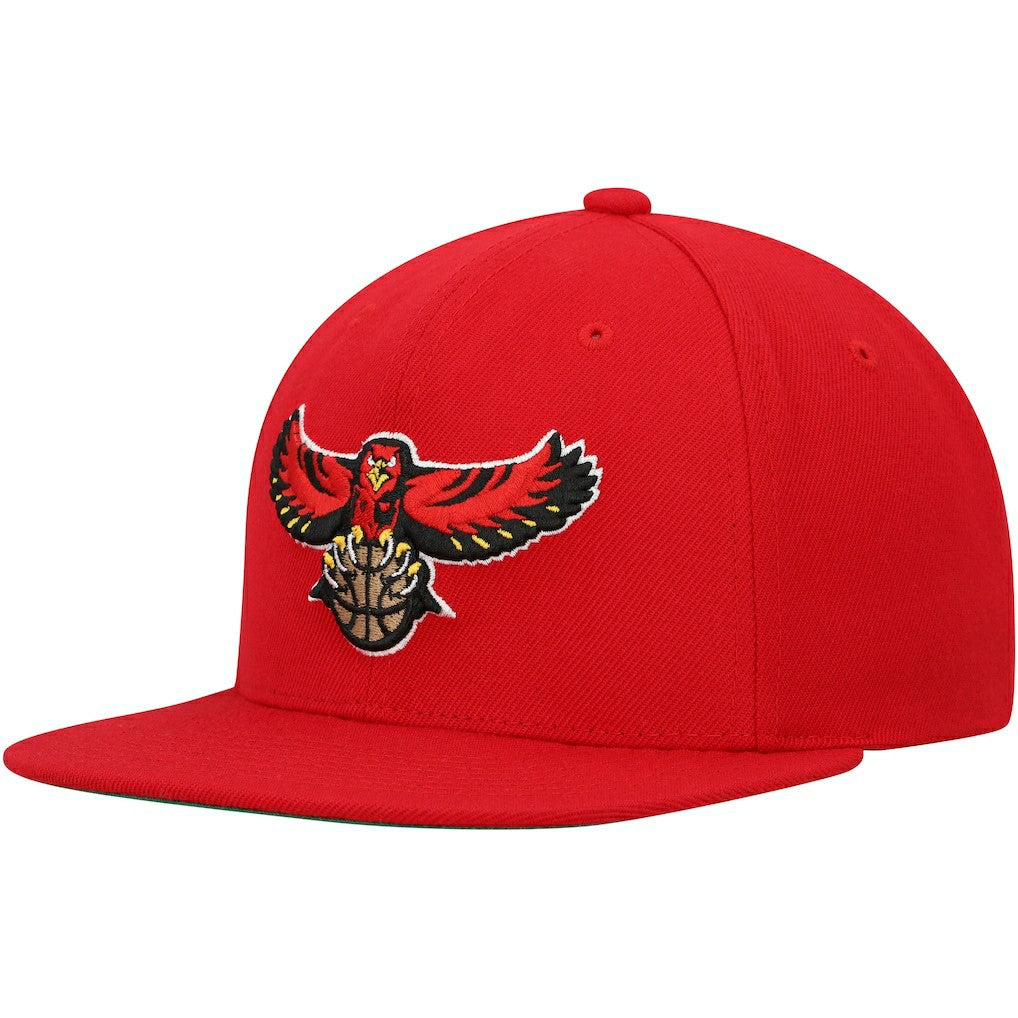 Red Atlanta Hawks Hardwood Classics Team Ground 2.0 Snapback Hat | NBA