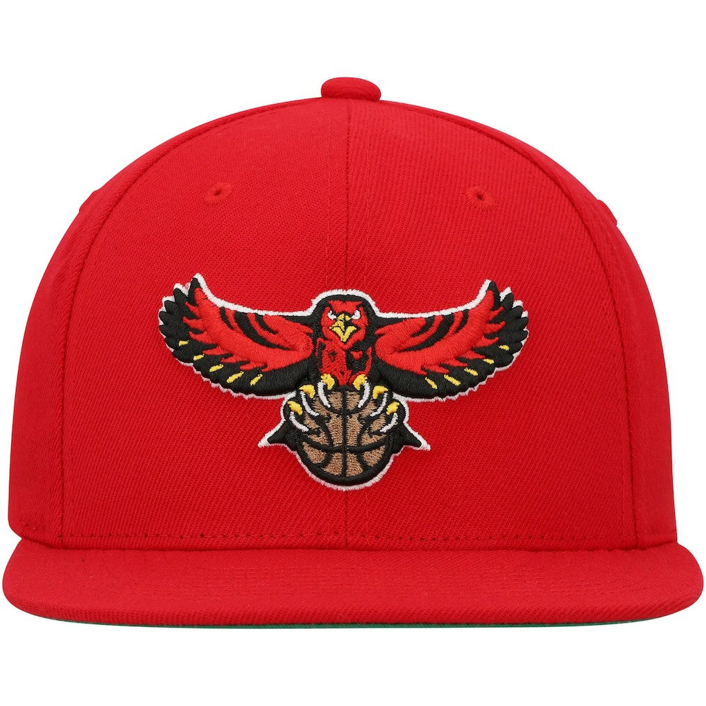 Red Atlanta Hawks Hardwood Classics Team Ground 2.0 Snapback Hat | NBA