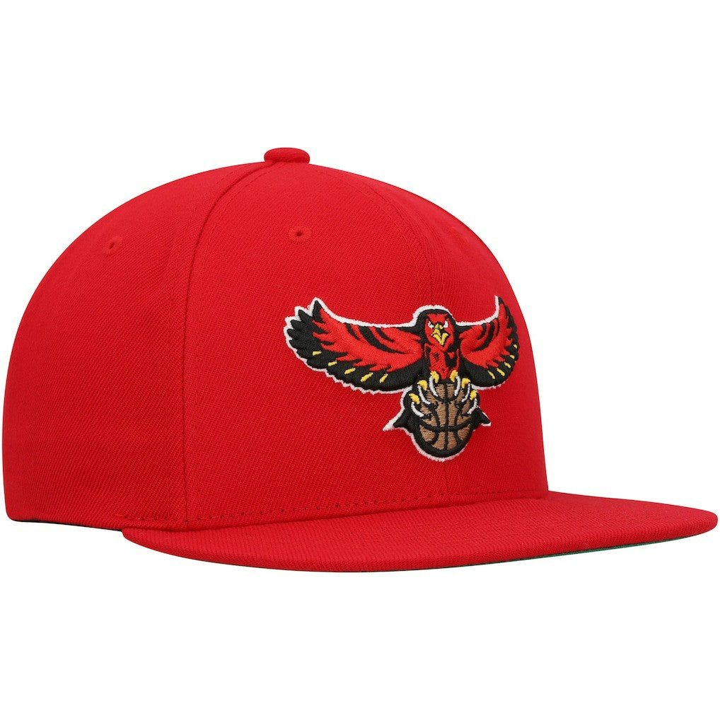 Red Atlanta Hawks Hardwood Classics Team Ground 2.0 Snapback Hat | NBA