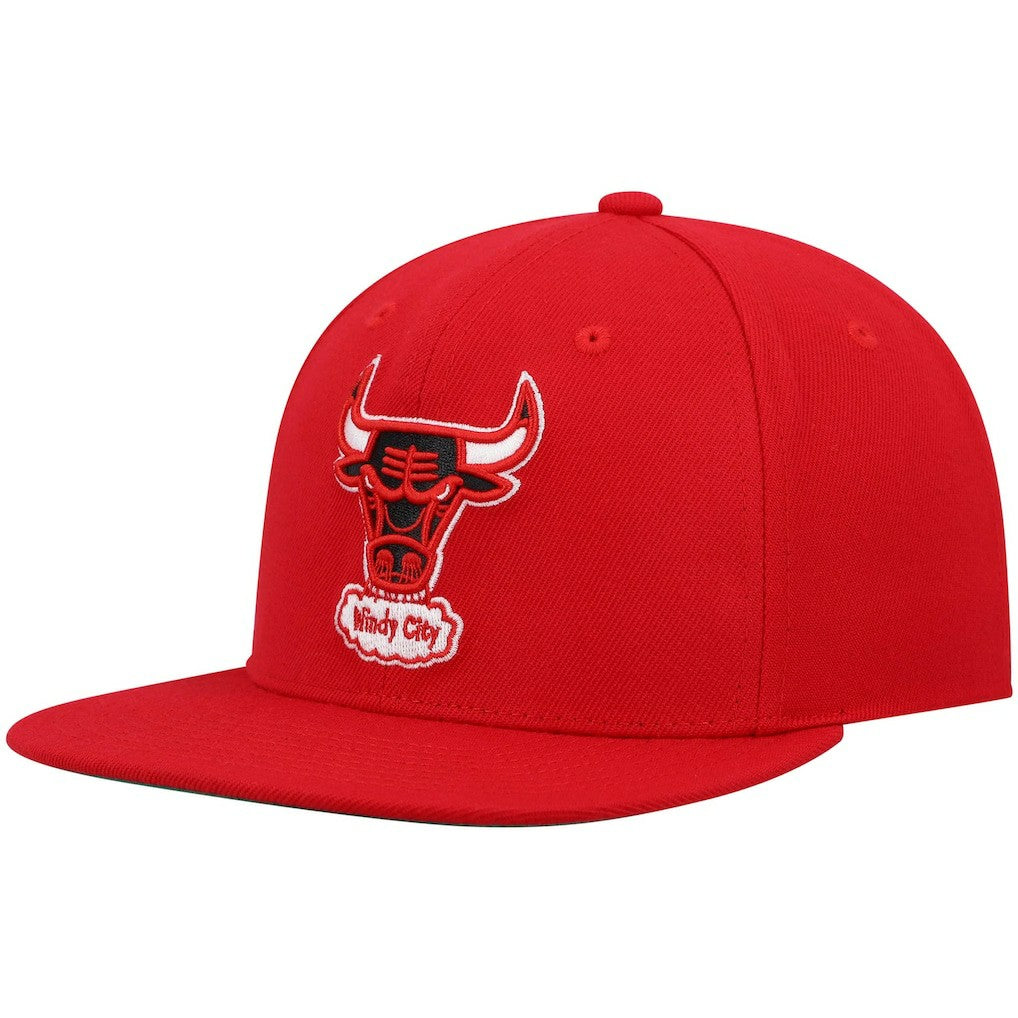 Red Chicago Bulls Hardwood Classics Team Ground 2.0 Snapback Hat | NBA
