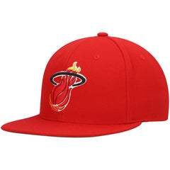 Red Miami Heat Hardwood Classics Team Ground 2.0 Snapback Hat | NBA