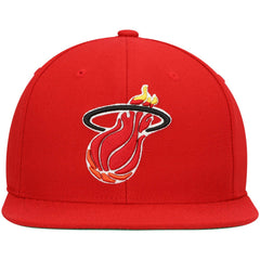 Red Miami Heat Hardwood Classics Team Ground 2.0 Snapback Hat | NBA