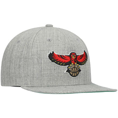 Heathered Gray Atlanta Hawks Hardwood Classics Team 2.0 Snapback Hat | NBA