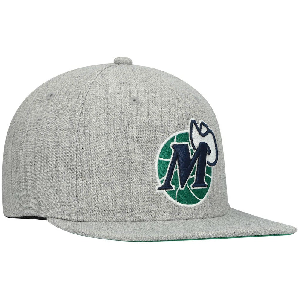 Heathered Gray Dallas Mavericks Hardwood Classics Team 2.0 Snapback Hat sale | NBA