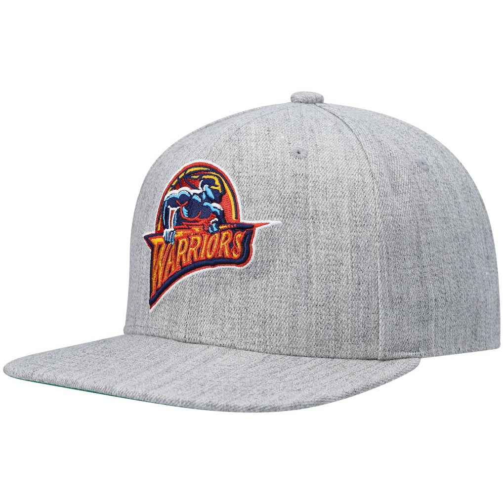 Heathered Gray Golden State Warriors Hardwood Classics Team 2.0 Snapback Hat sale | NBA