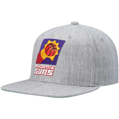 Heathered Gray Phoenix Suns Hardwood Classics Team 2.0 Snapback Hat | NBA