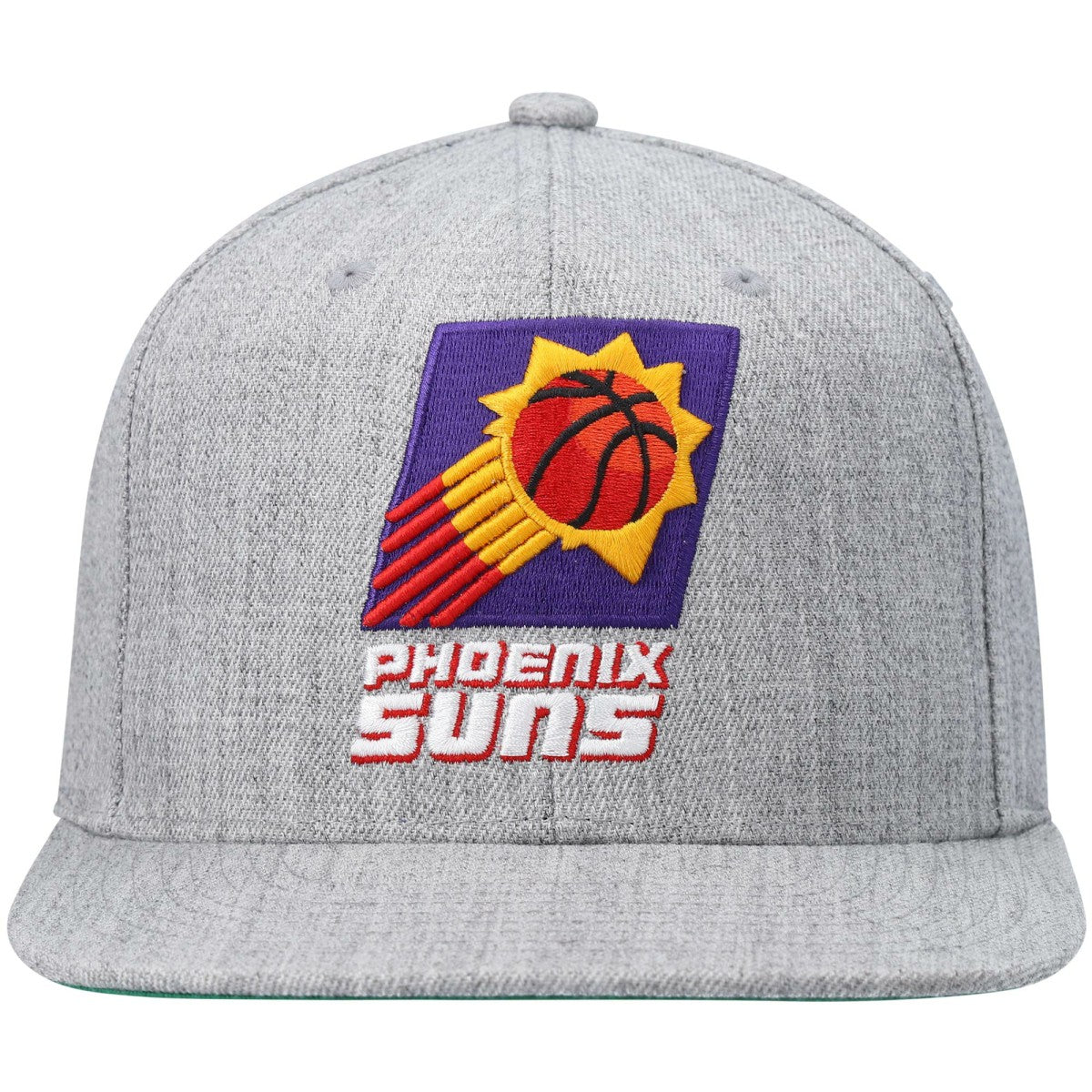 Heathered Gray Phoenix Suns Hardwood Classics Team 2.0 Snapback Hat | NBA