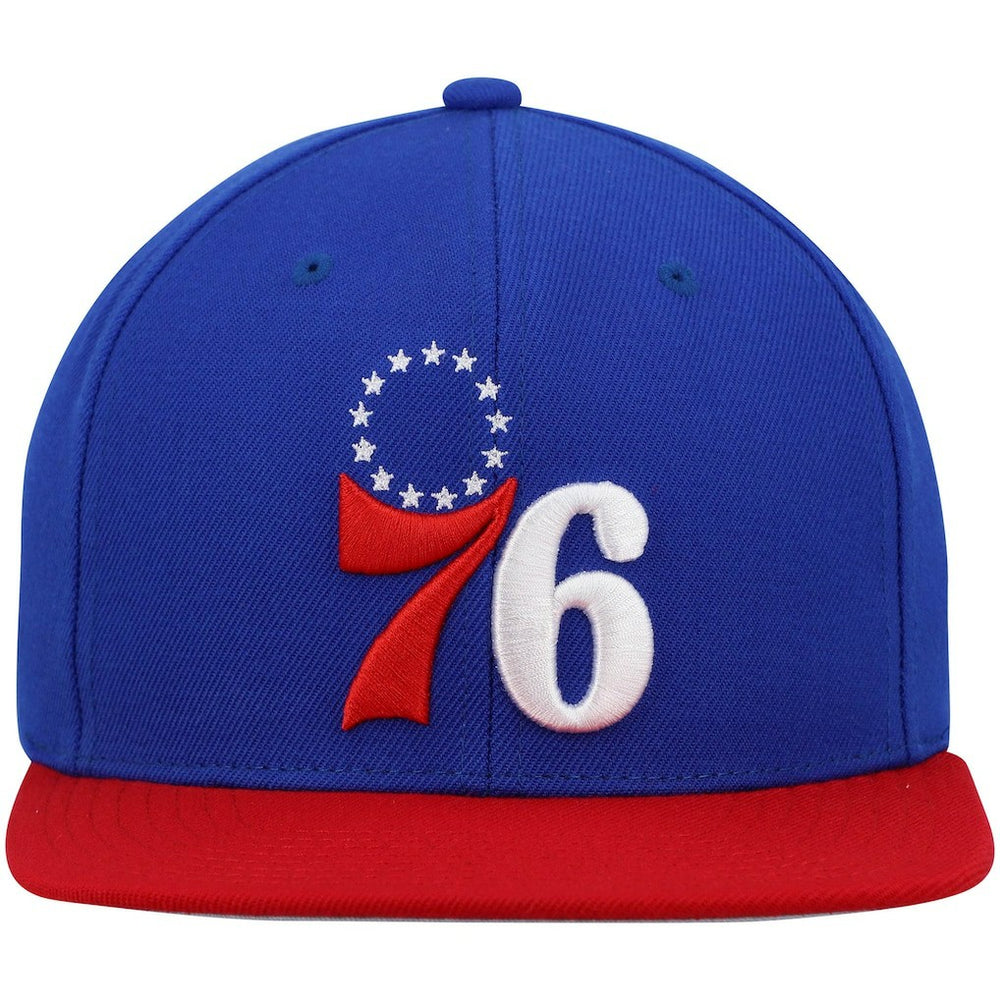 Royal/Red Philadelphia 76ers Team Two-Tone 2.0 Snapback Hat | NBA