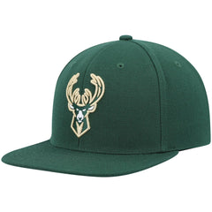 Hunter Green Milwaukee Bucks Ground 2.0 Snapback Hat | NBA