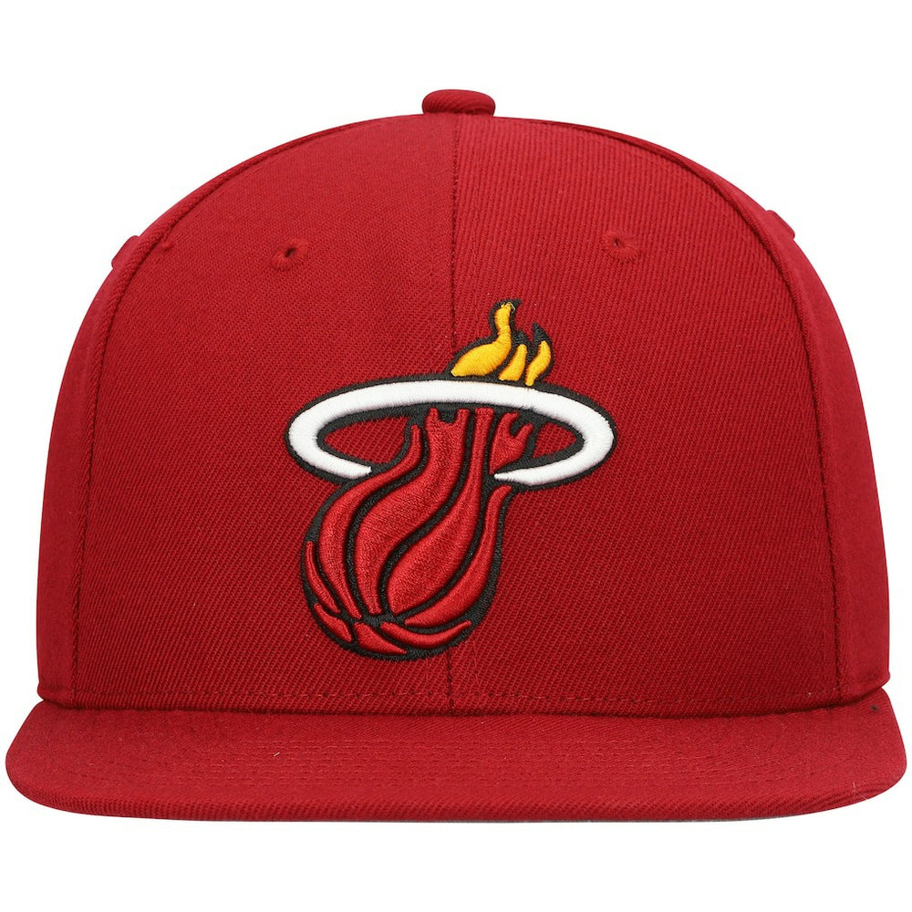 Red Miami Heat Ground 2.0 Snapback Hat | NBA