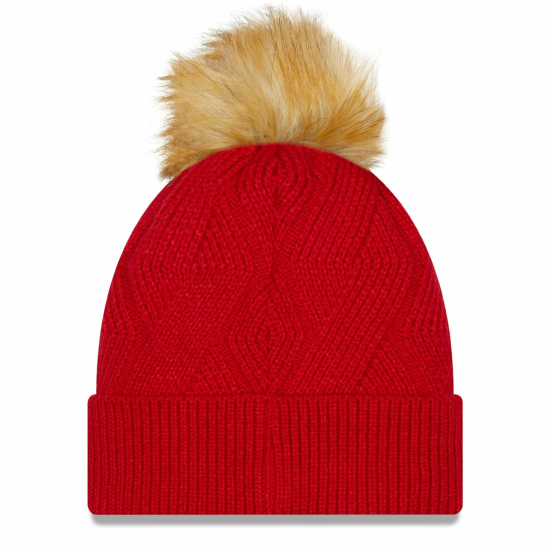 Tampa Bay Buccaneers Women's Snowy Cuffed Knit Hat with Pom | NFL Discount