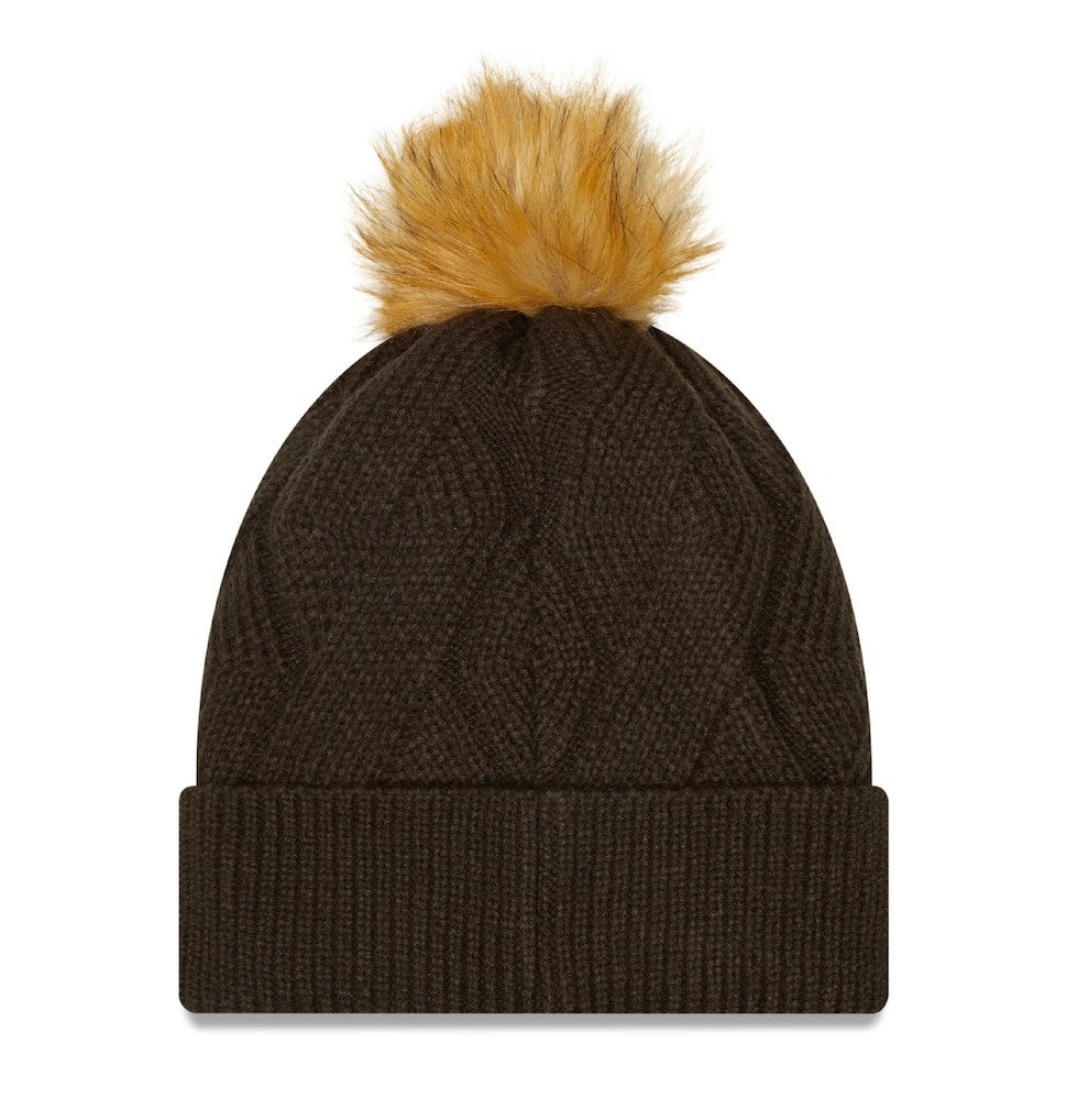 Cleveland Browns Women's Snowy Cuffed Knit Hat with Pom | NFL On sale