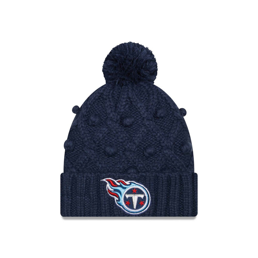Tennessee Titans Women's Toasty Cuffed Knit Hat with Pom | NFL Near me