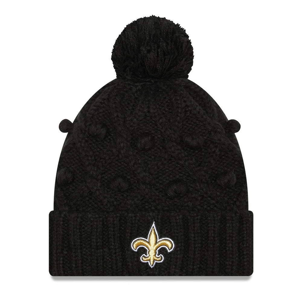 New Orleans Saints Women's Toasty Cuffed Knit Hat with Pom | NFL Sale