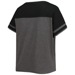Miami Marlins Women's Plus Size Colorblock T-Shirt - MLB T-shirts
