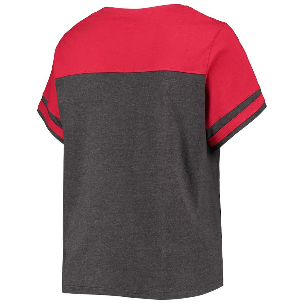 Washington Nationals Women's Plus Size Colorblock T-Shirt - MLB T-shirts