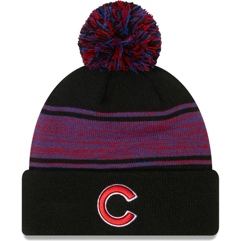 Chicago Cubs New Era Chilled Cuffed Knit Hat with Pom - MLB Hats