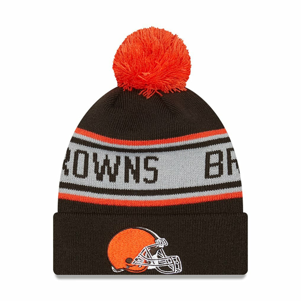 Cleveland Browns Preschool Repeat Cuffed Knit Hat with Pom | NFL US