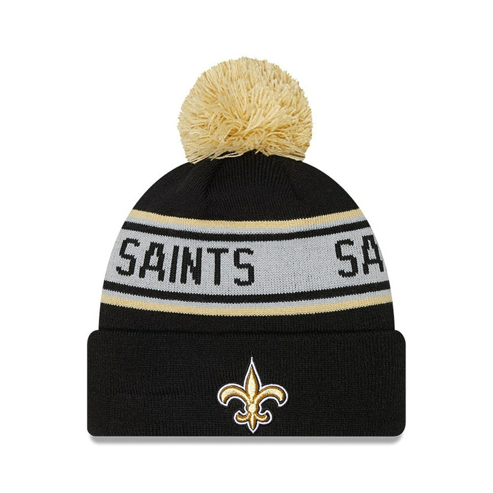 New Orleans Saints Preschool Repeat Cuffed Knit Hat with Pom | NFL New