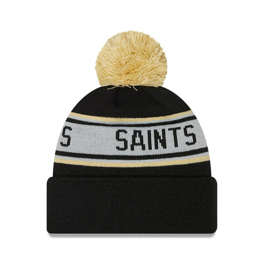 New Orleans Saints Preschool Repeat Cuffed Knit Hat with Pom | NFL New