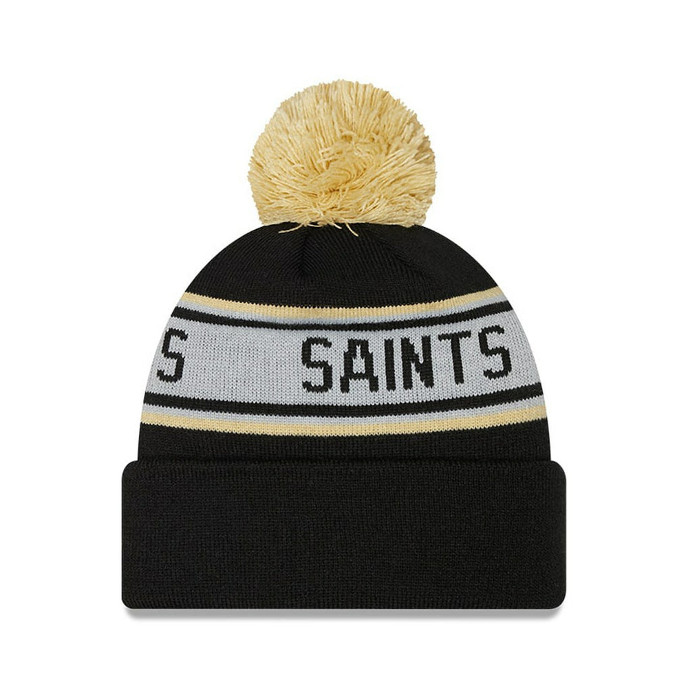 New Orleans Saints Preschool Repeat Cuffed Knit Hat with Pom | NFL New