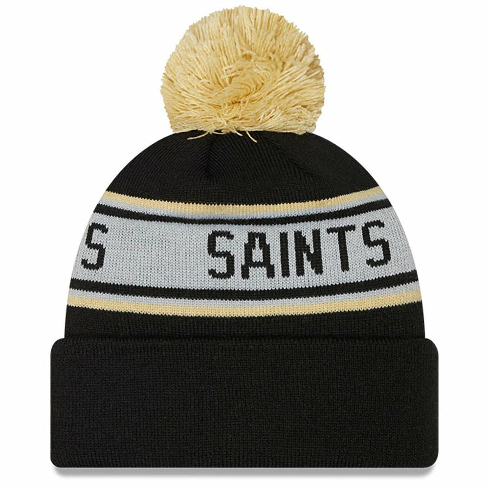 New Orleans Saints Youth Repeat Cuffed Knit Hat with Pom | NFL Discount
