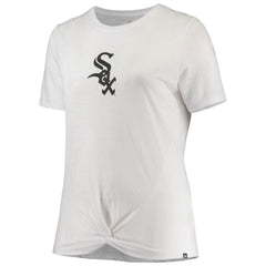 Chicago White Sox New Era Women's Plus Size 2-Hit Front Knot T-Shirt - MLB T-shirts