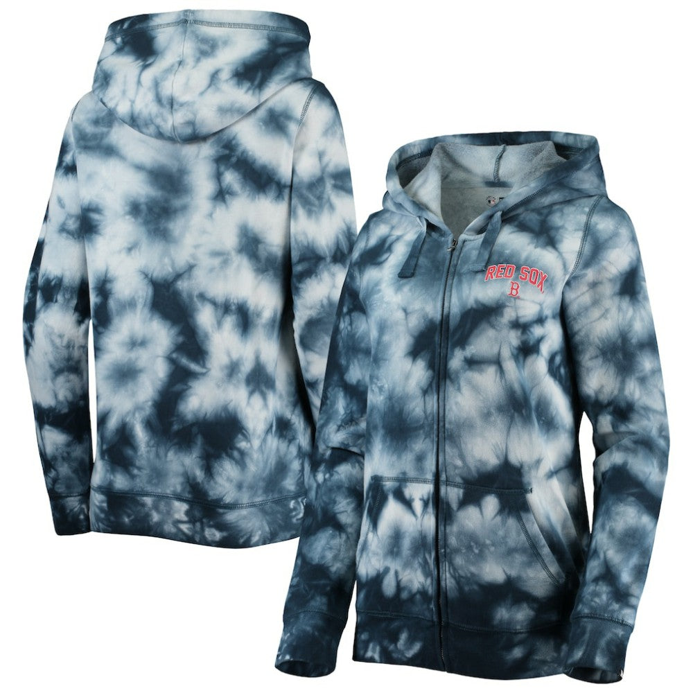 Boston Red Sox New Era Women's Tie-Dye Full-Zip Hoodie - MLB Hoodies
