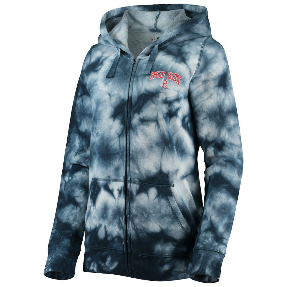 Boston Red Sox New Era Women's Tie-Dye Full-Zip Hoodie - MLB Hoodies