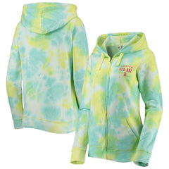 Boston Red Sox New Era Women's Tie-Dye Full-Zip Hoodie - MLB Hoodies