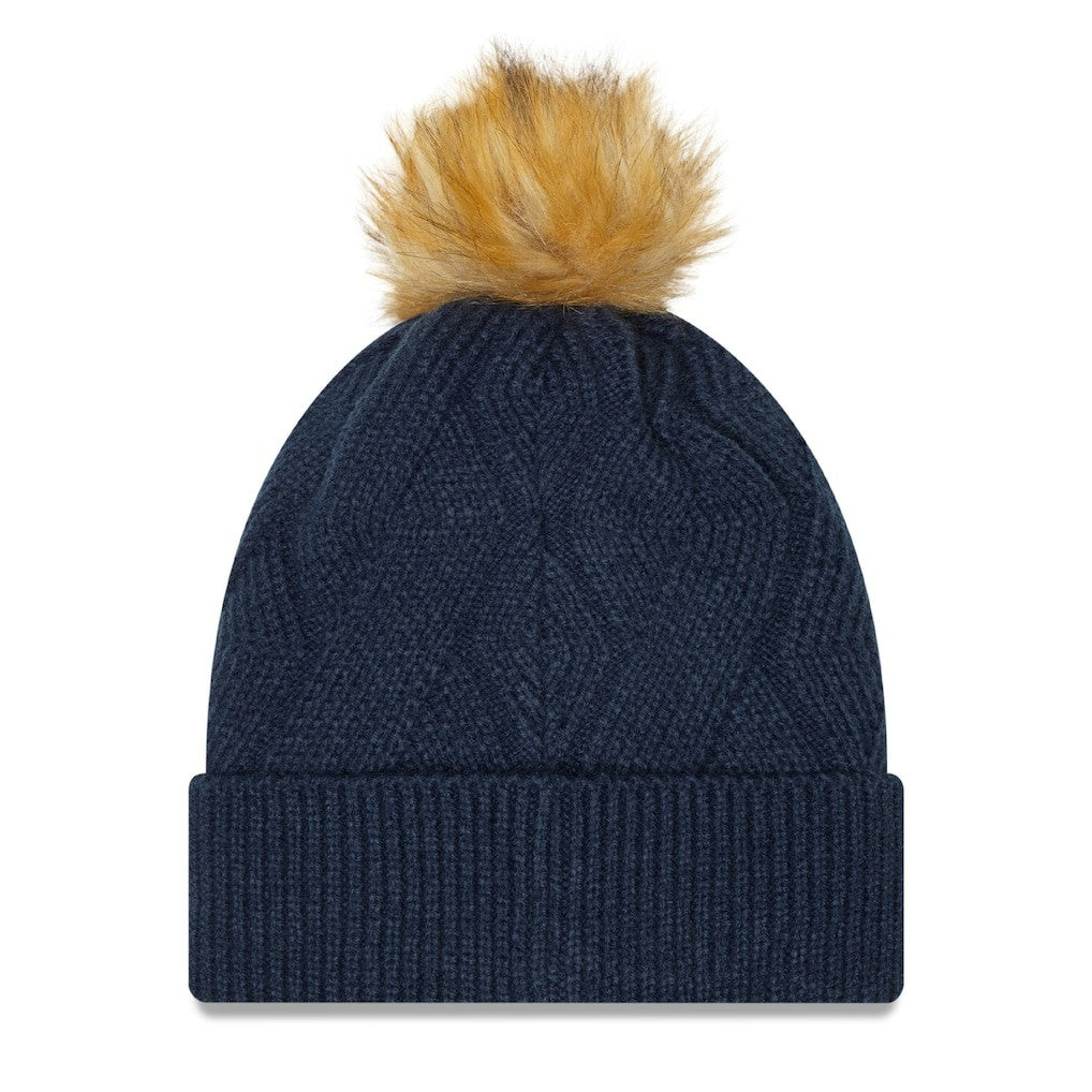 Dallas Cowboys Women's Snowy Cuffed Knit Hat with Pom | NFL Online