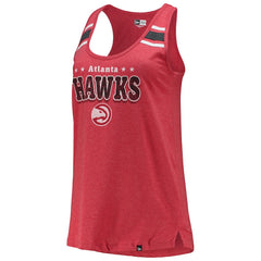 Red Atlanta Hawks Women's Scoop-Neck Racerback Tank Top | NBA