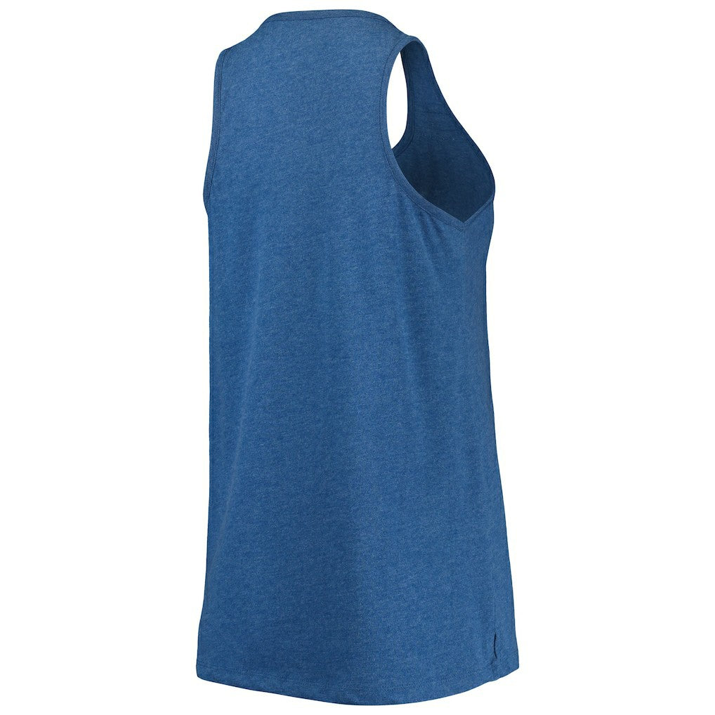 Heathered Royal Philadelphia 76ers Women's Scoop-Neck Racerback Tank Top | NBA