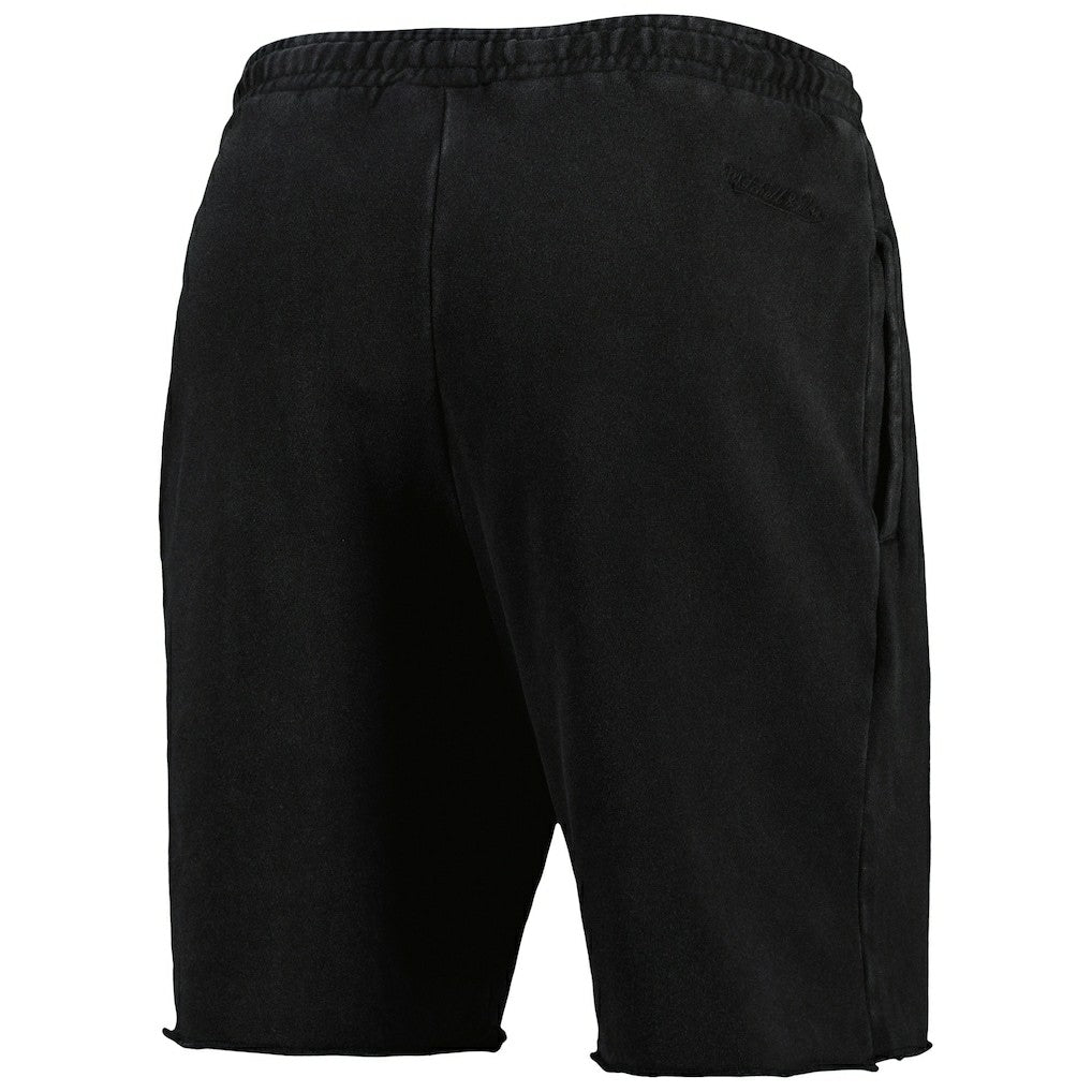 Black Chicago Bulls French Terry Tonal Fleece Shorts | NBA
