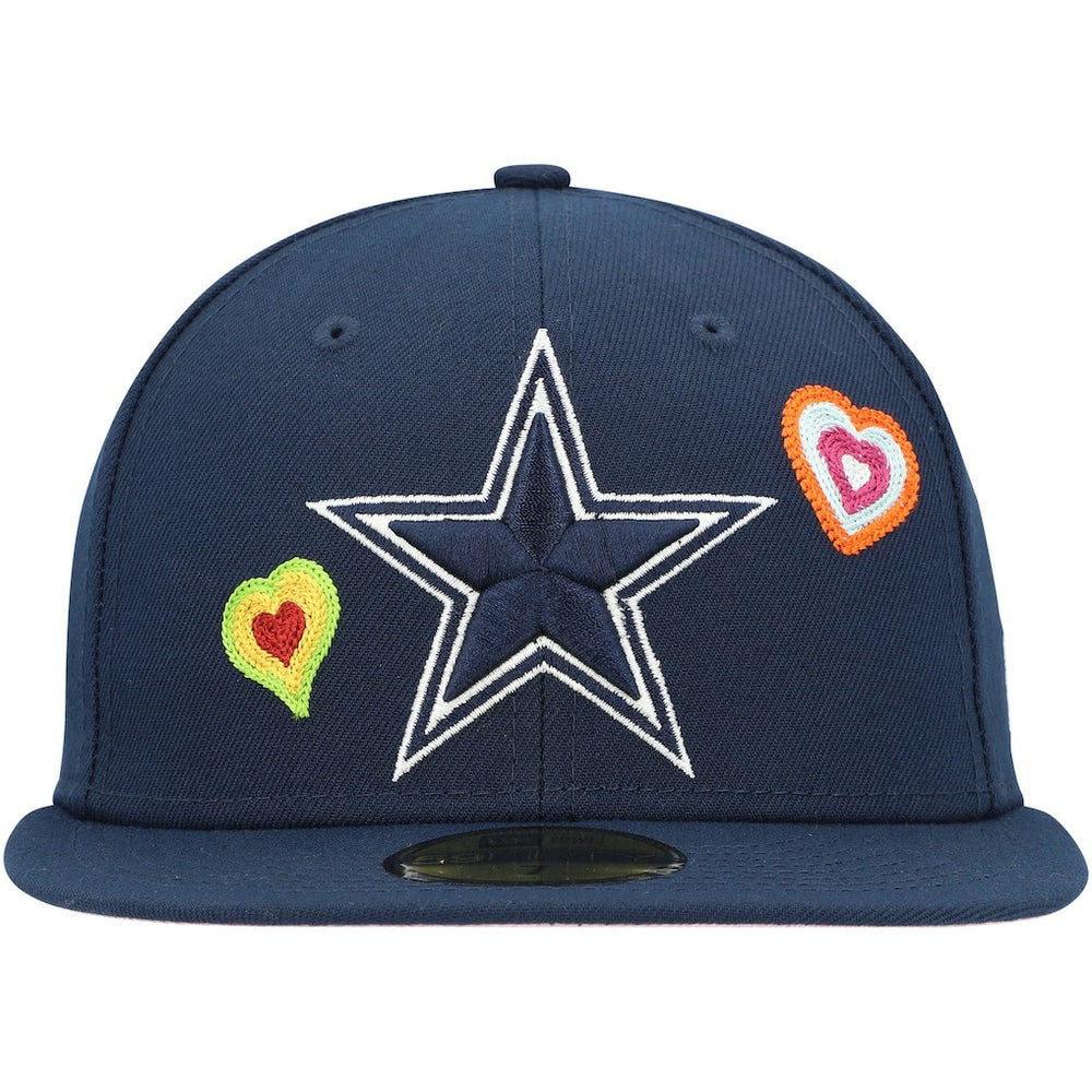 Dallas Cowboys Chain Stitch Heart 59FIFTY Fitted Hat | NFL US