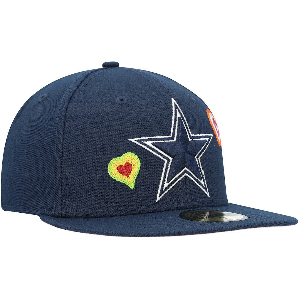 Dallas Cowboys Chain Stitch Heart 59FIFTY Fitted Hat | NFL US