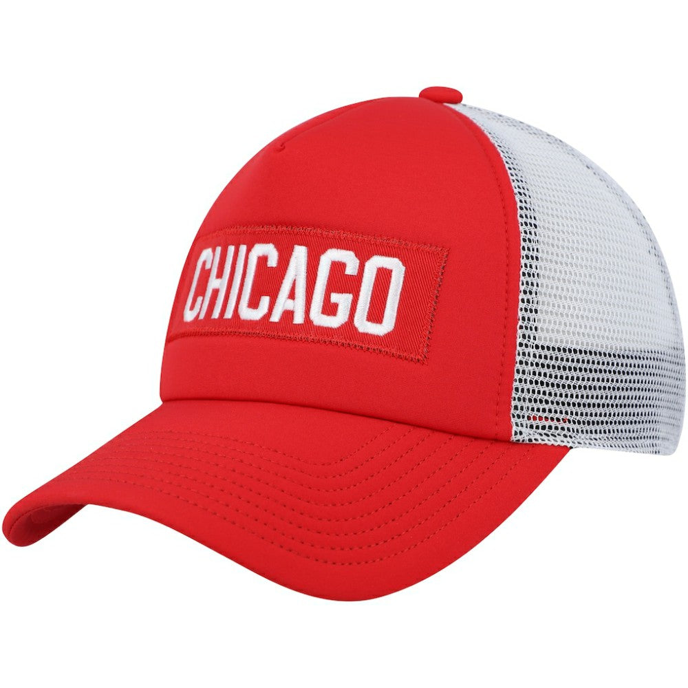 Chicago Blackhawks adidas Team Plate Trucker Snapback Hat -  NHL Hats