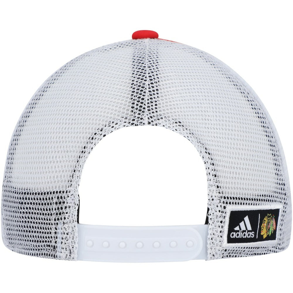 Chicago Blackhawks adidas Team Plate Trucker Snapback Hat -  NHL Hats