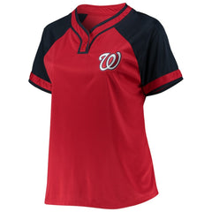 Washington Nationals Women's Plus Size Raglan T-Shirt - MLB T-shirts