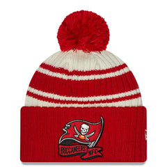 Tampa Bay Buccaneers 2022 Sideline Sport Cuffed Pom Knit Hat | NFL Discount