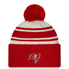 Tampa Bay Buccaneers 2022 Sideline Sport Cuffed Pom Knit Hat | NFL Discount