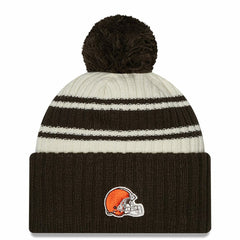 Cleveland Browns Youth 2022 Sideline Sport Cuffed Pom Knit Hat | NFL Sale