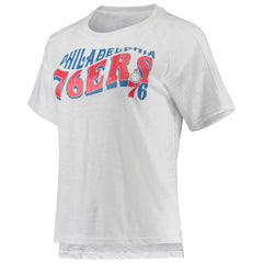 Royal/White Philadelphia 76ers Concepts Sport Women's Resurgence Slub Burnout Raglan Top & Shorts Sleep Set | NBA