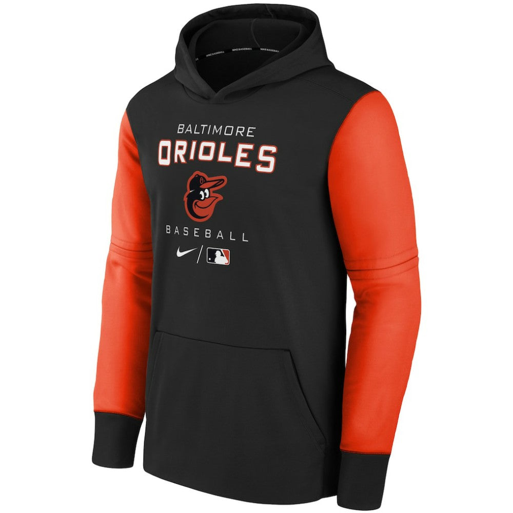 Baltimore Orioles Nike Youth Authentic Collection Performance Pullover Hoodie - MLB Hoodies