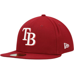 Tampa Bay Rays New Era White Logo 59FIFTY Fitted Hat - MLB Hats