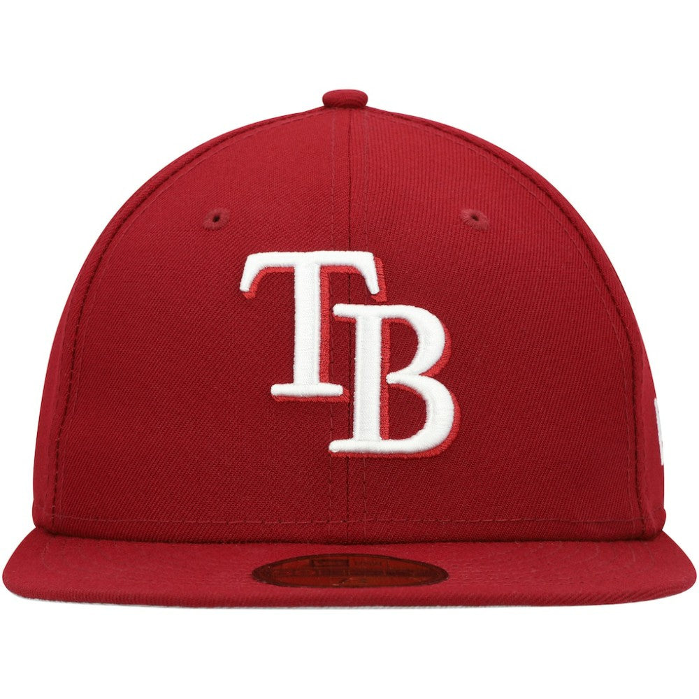 Tampa Bay Rays New Era White Logo 59FIFTY Fitted Hat - MLB Hats