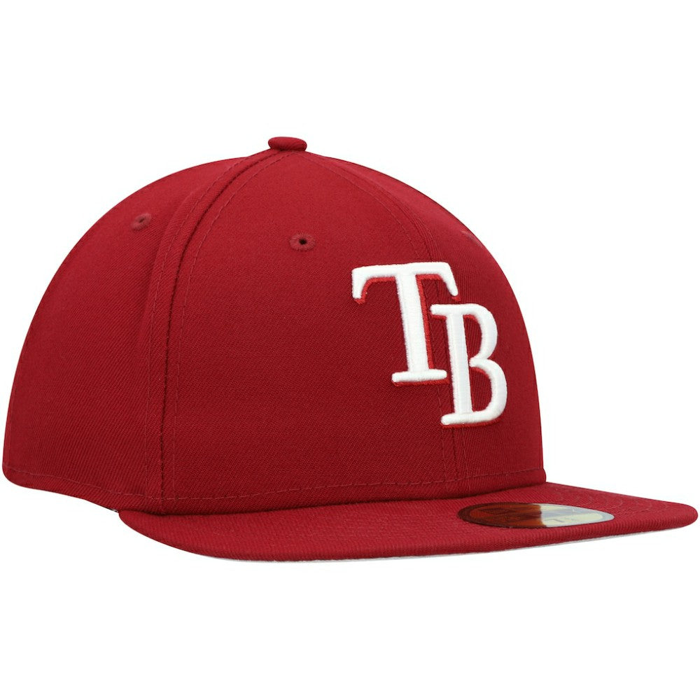 Tampa Bay Rays New Era White Logo 59FIFTY Fitted Hat - MLB Hats